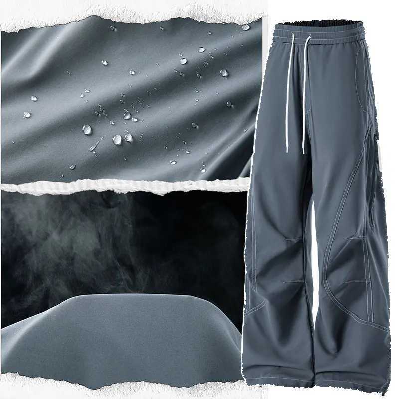 Autumn Hiking Pant Male Outdoor Windproof Camping Cycling Trousers Elastic Waist Waterproof Breathable Mountaineer Fishing Pants J251203