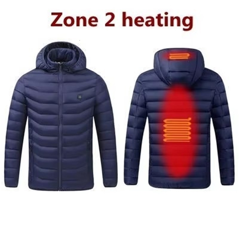 Men Heated down jacket parka Outdoor Electric padded jacket Warm Sprots Thermal Coat Clothing Heated jacket 251015
