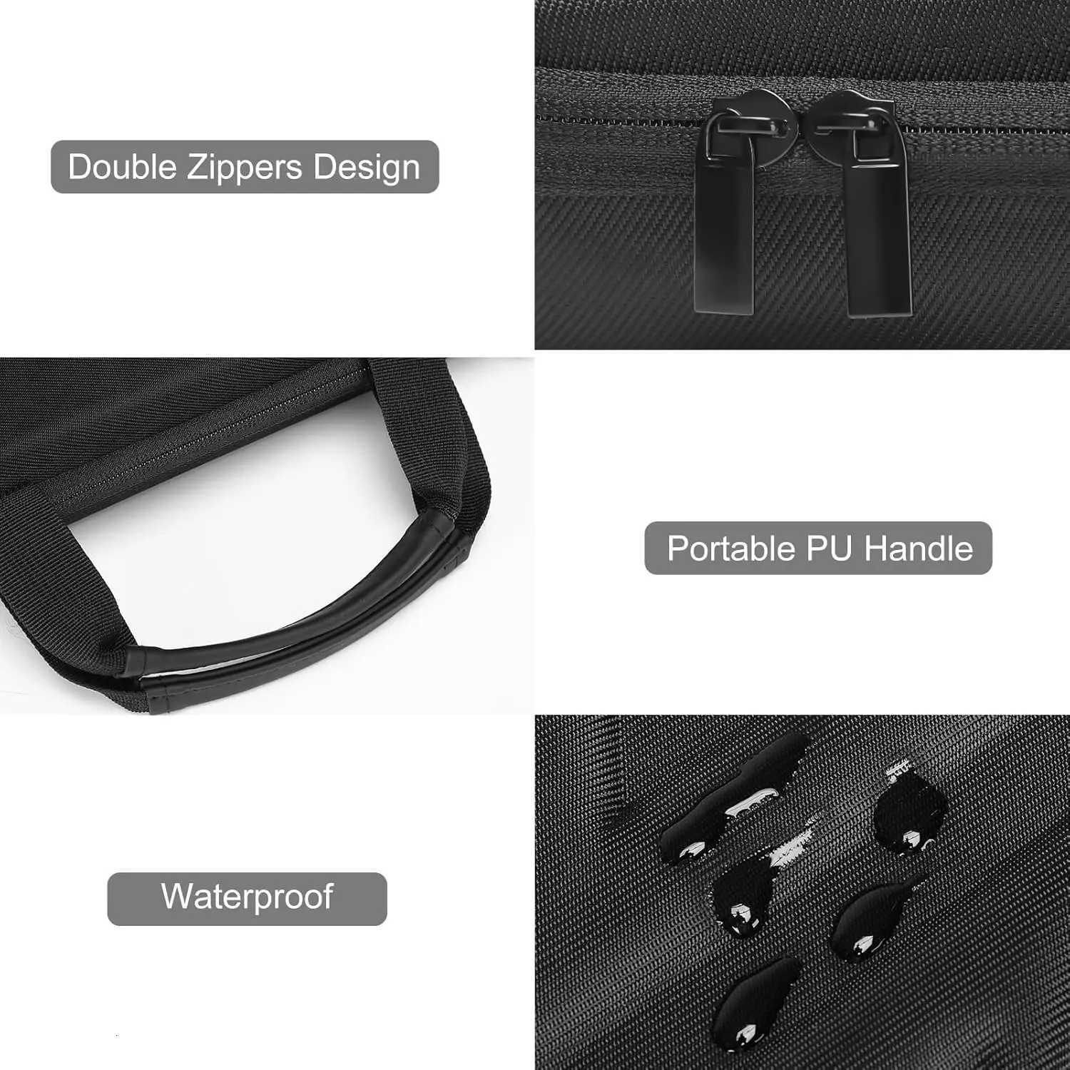 Hard Shell Laptop Sleeve for 13 14 15 16 17 inch Macbook Air Pro M1 M2 M3 M4 HP Notebook Handbag Waterproof EVA Protective CaseW251015