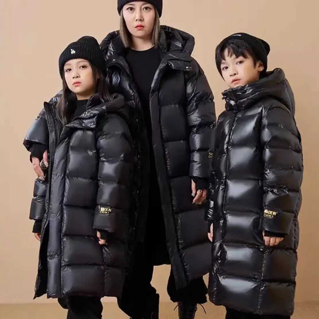 Girls Winter Down Cotton Jacket Kid Printing Flower Clothes Loose Korean Version Coat Thicken Warm Snowsuit Child OuterwearT251016