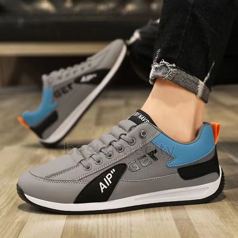 Retro Designer running shoes Training mens trainers Classic Black white grey comfort Outdoor Durable Slip-on sneakers size 39-44