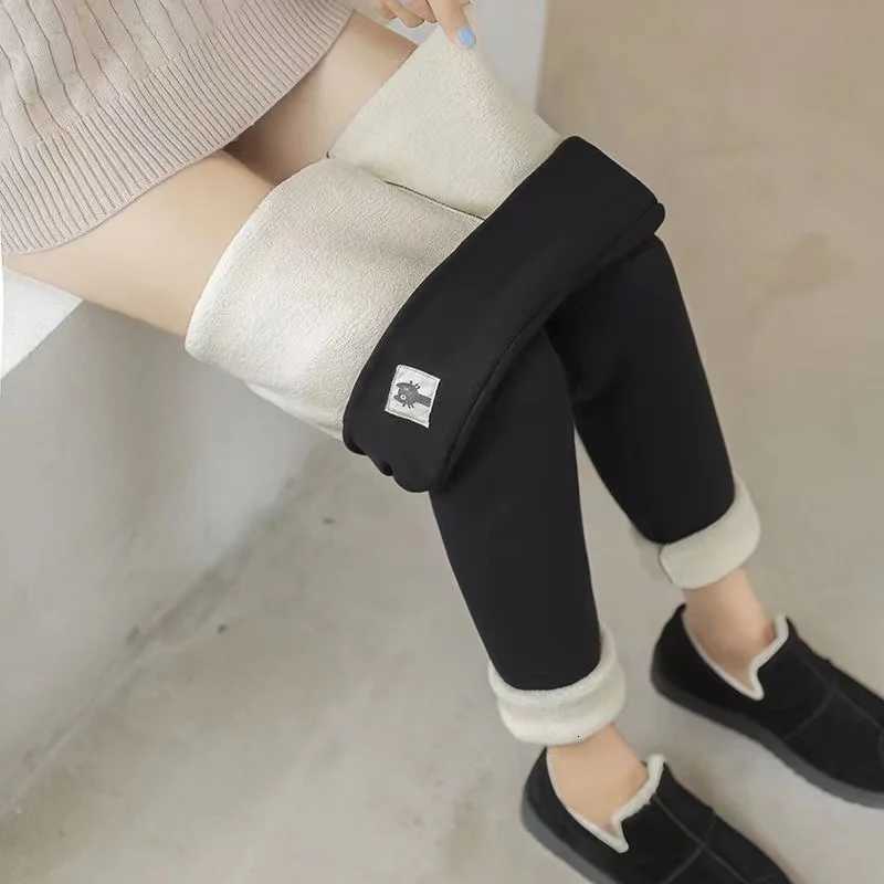 Winter Women Leggings Fleece Lined Velvet Keep Warm Pants High Waist Leggings Women Solid Comfortable Stretchy Thermal Plus SizeT251016