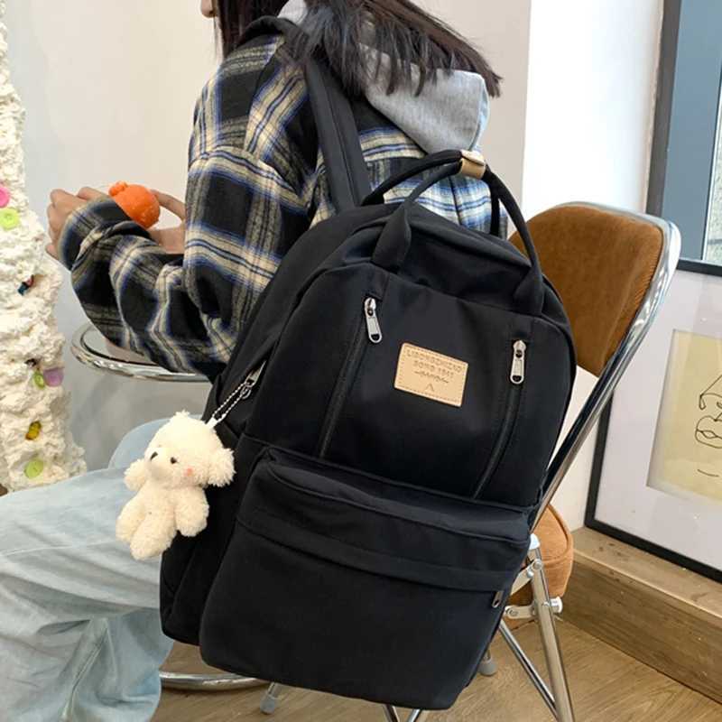 Many Pocket Women Backpack High Quality Youth Waterproof Backpacks for Teenage Girls Female School Shoulder Bag BagpackT251016