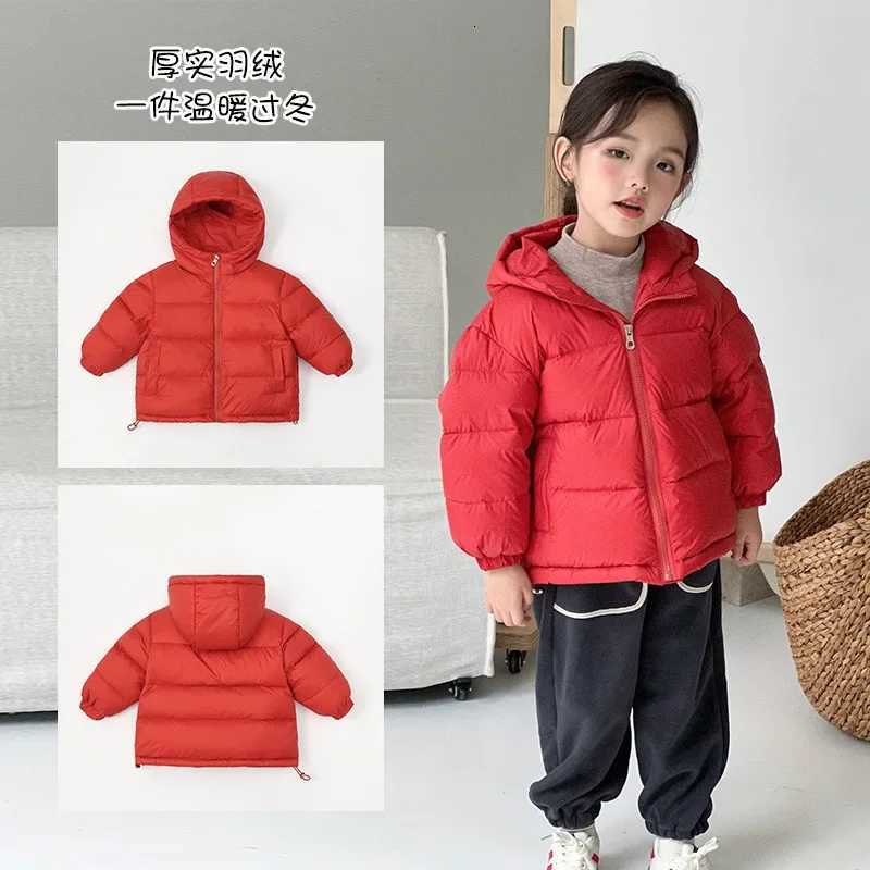 Winter Children Girls Down Jacket Kids Girls Thickened Hooded 90 White Duck Down Outerwear 312 Years Teenager Girl CoatT251016