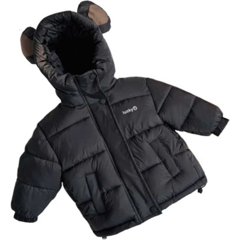 Boys Down and cotton Jacket Windbreak Outerwear 2024 Vintage Thicken Winter Autumn Warm Teenagers Christmas Gift Childrens ClotT251016