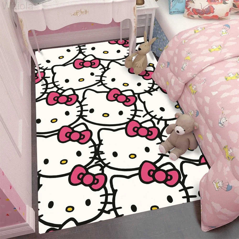 Sanrio Hello Kitty Carpet Living Room Decor Childrens Crawling Mat Doormat Living Room Area Rug Games Washroom Floor Mat L251016