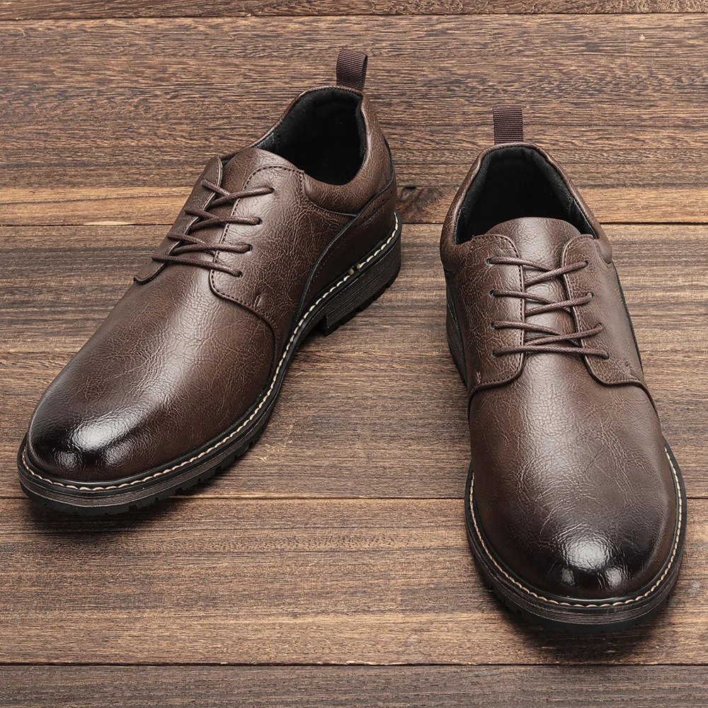 Men Casual Shoes Fashion Comfortable Leather ShoesKD826 251013