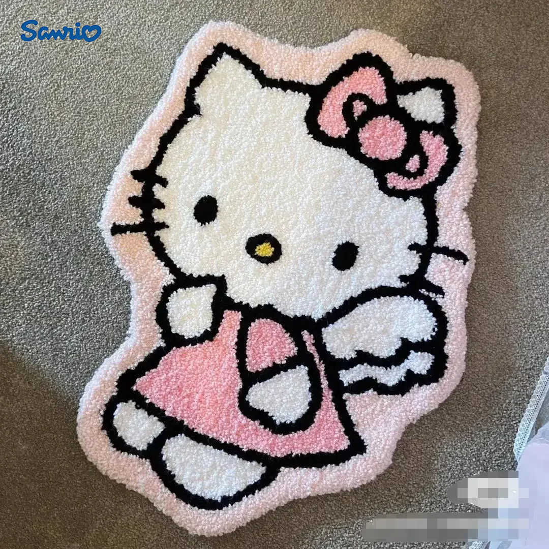 Sanrio hello kitTY Plush Carpet Floor Mat cartoon Cushion for Bedroom Bedside Living Room Home Decoration for CHIldren L251016