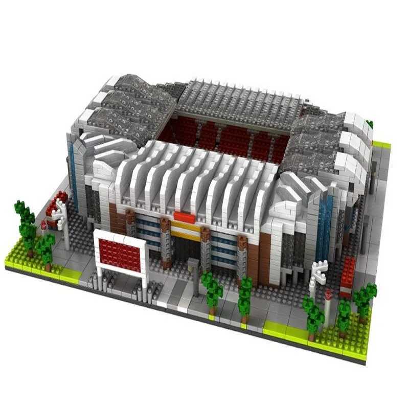 Barcelona Soccer Stadium Micro Blocks Building Sets Mini Bricks Architecture Building Block Toys for Adults Football Field Gift L251016