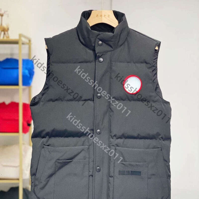 Winter Desinger Canada Puffer Jacket Goosewomen Vest Goosejackets Mens Gilet Puffer Jacket Parka Zipper Button Embroidery Windbreaker Tech Fleece Kids