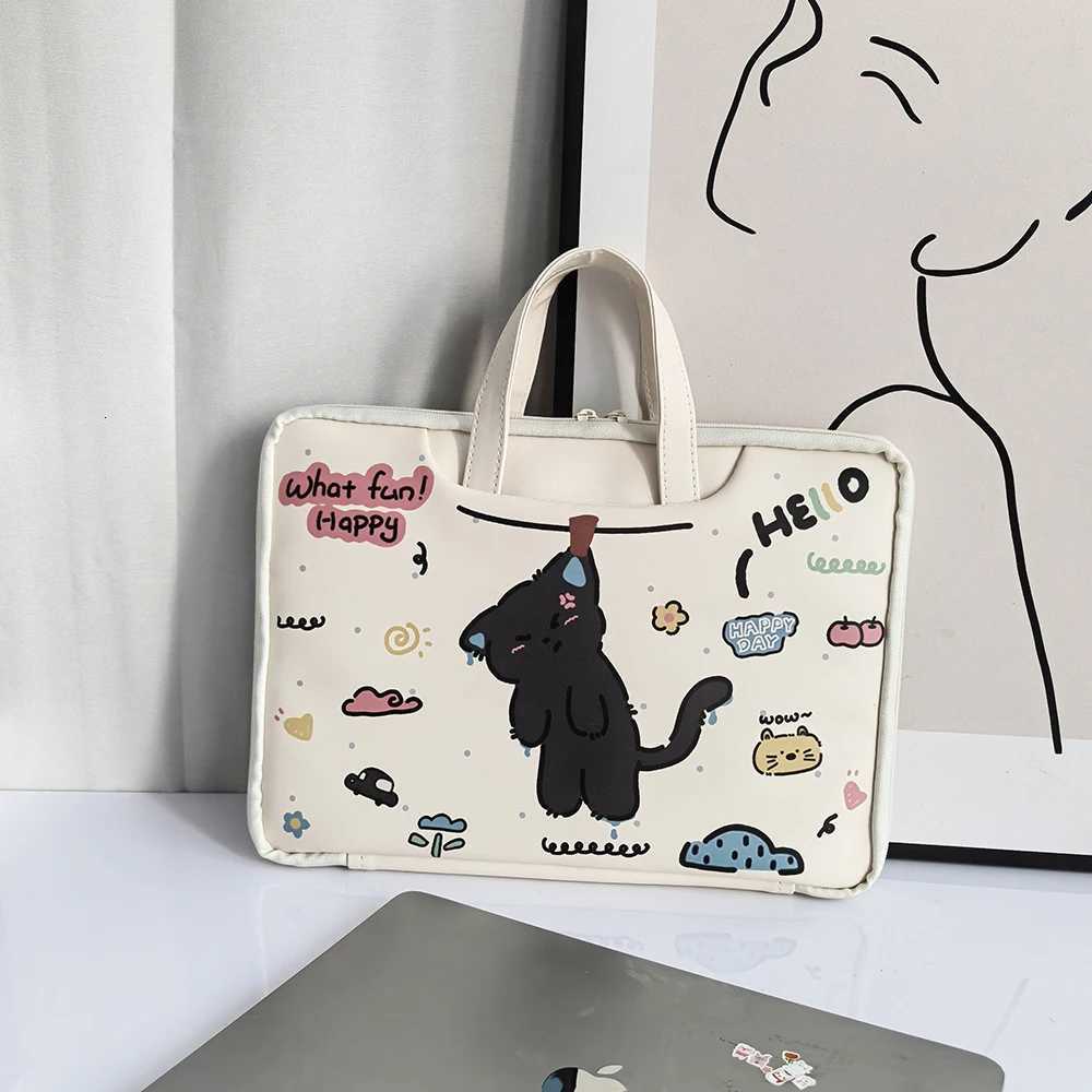 Cute Laptop Bag 133 14 15 156 Inch Waterproof Shockproof Notebook Case For Macbook Air 136 16Dell Xiaomi Huawei HandbagW251015