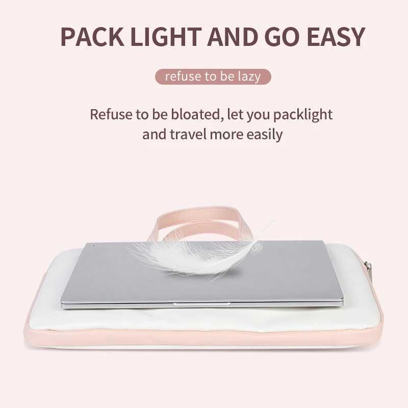 Laptop Sleeve PU Laptop Bag Multifunction Case 12 13 14 15 16 17 inch Handle Bag Cute Carrying Bag For MacbookDellHPAsusAcerW251015