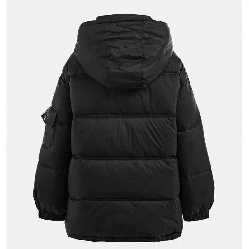 Big Boys Winter Hooded CottonPadded Jacket 2025 New Kids Windproof 15 Cotton Blend Outdoor Snowsuit Teen Casual Hooded ParkaT251016