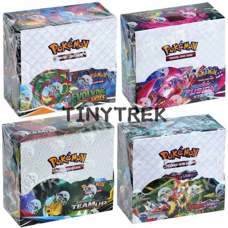 324360Pcsset Fusion Strike TEAM UP SUN MOON Evoing Skies English Booster Battle Dwe76 Transaction Card L250928o0u8