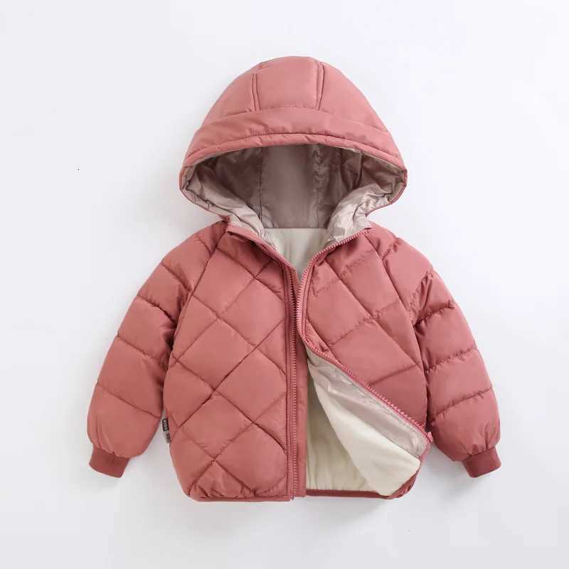 Casual Baby Girls Winter Clothes Kids Light Down Coats with Hoodie Spring Girl Jacket Toddler Children Clothing for Boys CoatT251016
