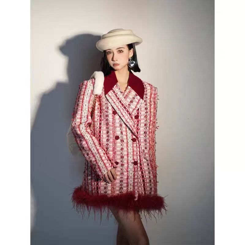 Autumn and winter new designer jacket top new hot selling design unique, super beautiful, elegant, luxurious high-end niche style women's autumn 