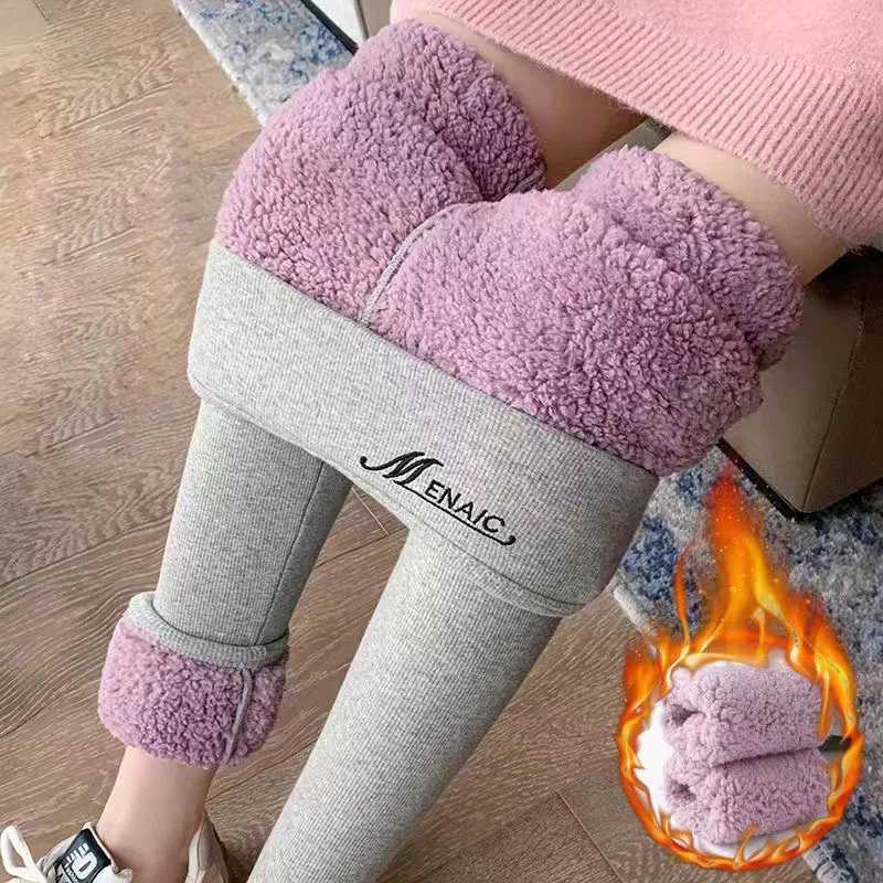 2025 Winter Womens Pants Warm Leggings High Waist Leggings Women Solid Comfortable Thick Bottom Stretchy Leggin Female ClothingT251016