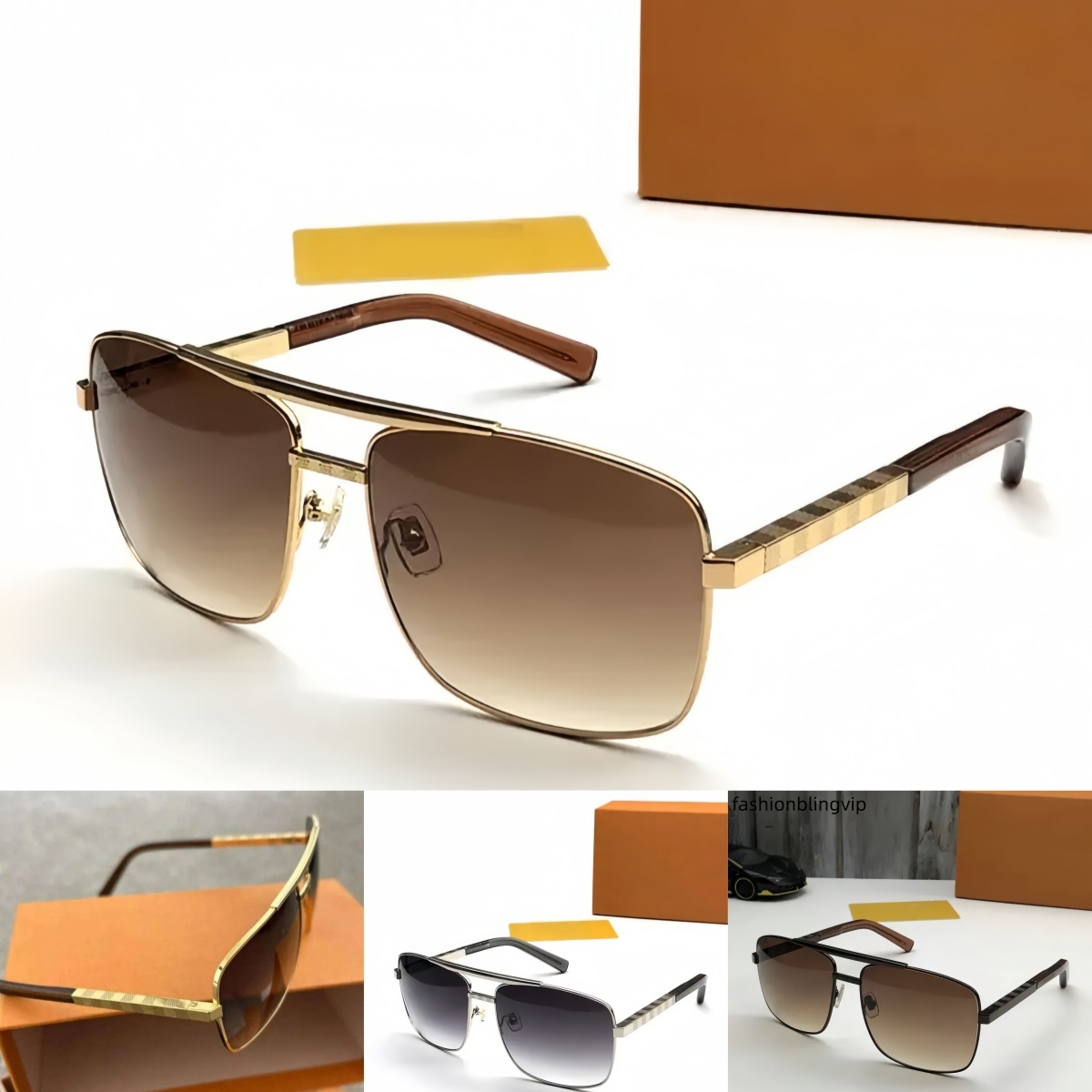 Fashion designer Men classic attitude 0259 Metal square frame Popular retro avant-garde outdoor uv 400 protection man sunglasses