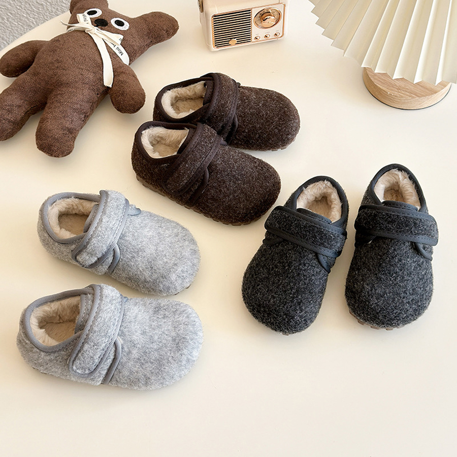Winter Warm Shoes for Kids Girls Boys Plush Fur Anti Slip Child Toddler Walkfashion Infant Boots Sizes US5.5C-US2.5Y W dh1922389