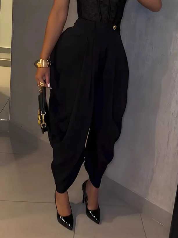 Women High Waist Jogger Loose Long Harlen Pants 2025 Fall Autumn OL Work Fashion Active Casual Street Trousers W251015