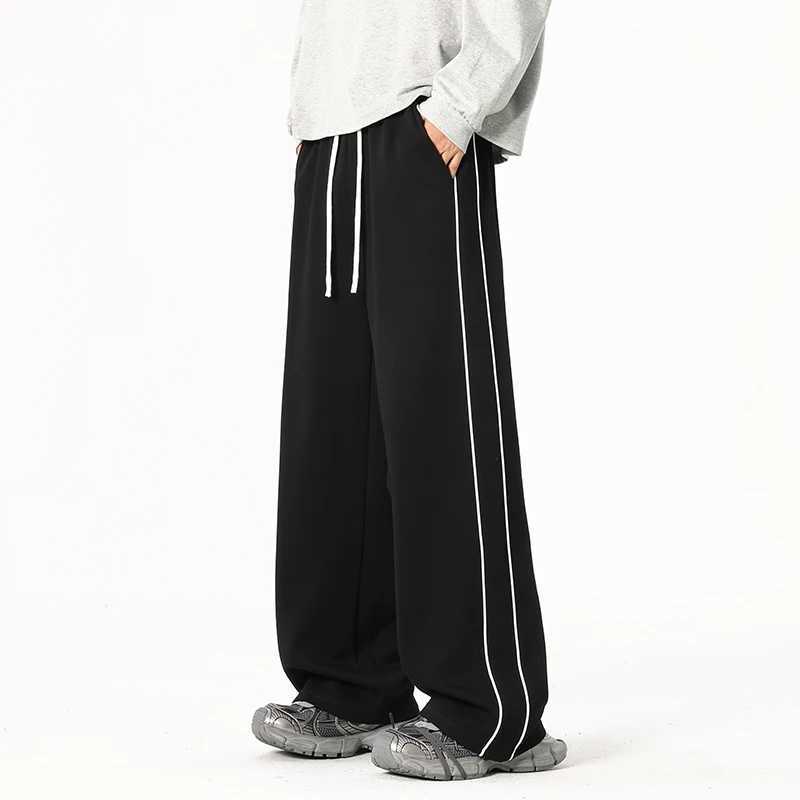 2025 Autumn Men Sweatpants Baggy Joggers Cotton Korean Sports Pants Neutral Loose Outdoor Jogger Fitness Trouser J251203