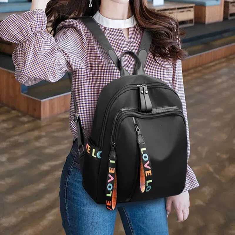 Fashionable Oxford Cloth Backpack Lightweight Diagonal Span Large Capacity Travel Bag College Style BackpackT251016