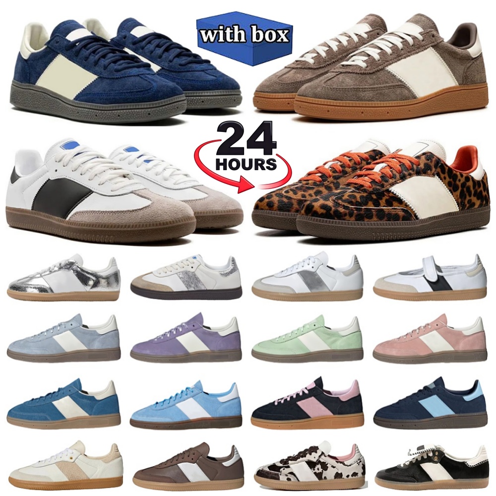 With box Designer Shoes Vegan Platform Mens Women Leopard Vegan OG Sneakers Brown Navy Silver Green Blue Cardboard Sier platform Pony Sand Strata Sport Trainers