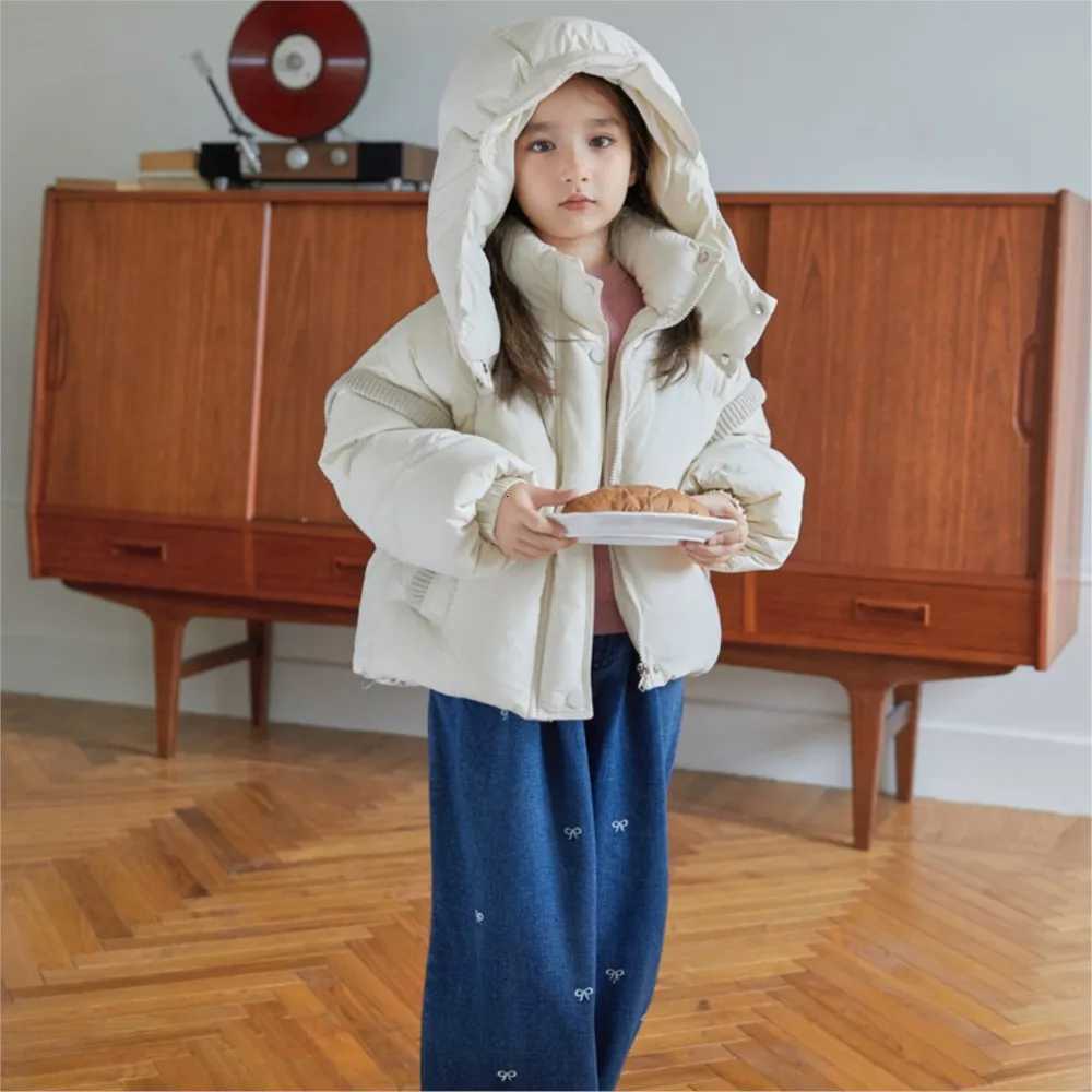 2025 Girls Boys Kids Winter Coats Hooded Cotton Padded Thick Warm Tops Jacekts Fashion Children Overcoats ClothesT251016