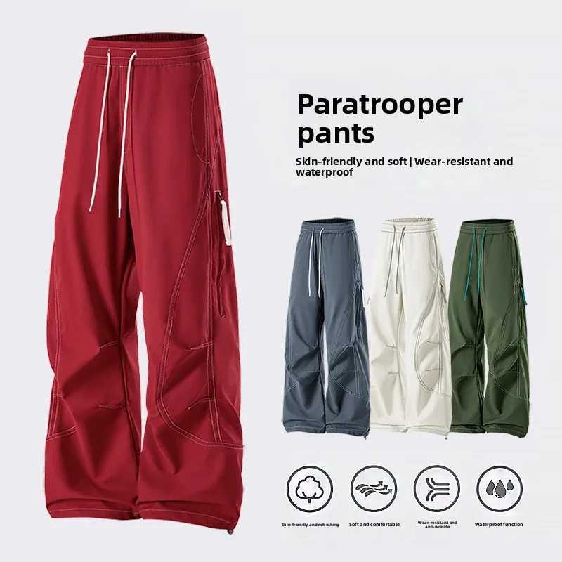 Outdoor waterproof trousers mens fashion straight trousers casual trousers mens trousers student sports trousers J251203