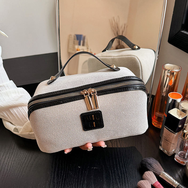 2025 new retro desktop storage bag large capacity portable storage box