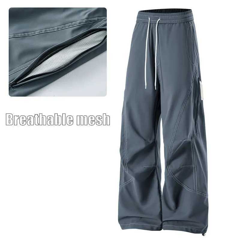 Autumn Hiking Pant Male Outdoor Windproof Camping Cycling Trousers Elastic Waist Waterproof Breathable Mountaineer Fishing Pants J251203