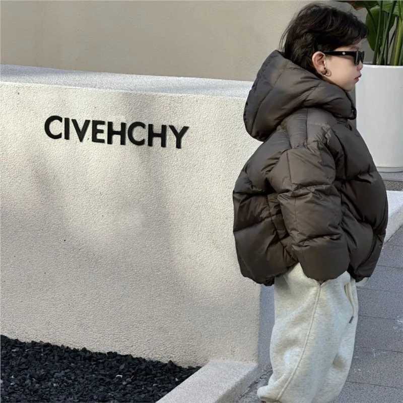 Childrens Keep Warm Pure Color Versatile Casual Thickening Children Sports DownT251016