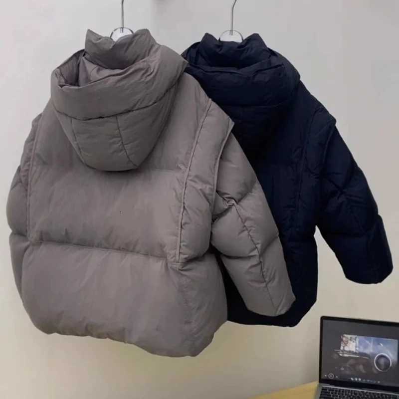 Boys Coat Overcoat Jacket Windbreak Outerwear 2025 Gray Winter Autumn Cotton Thicken Sport Teenagers Christmas Gift Childrens CT251016