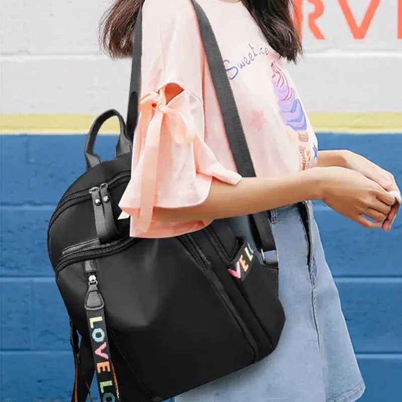 Fashionable Oxford Cloth Backpack Lightweight Diagonal Span Large Capacity Travel Bag College Style BackpackT251016