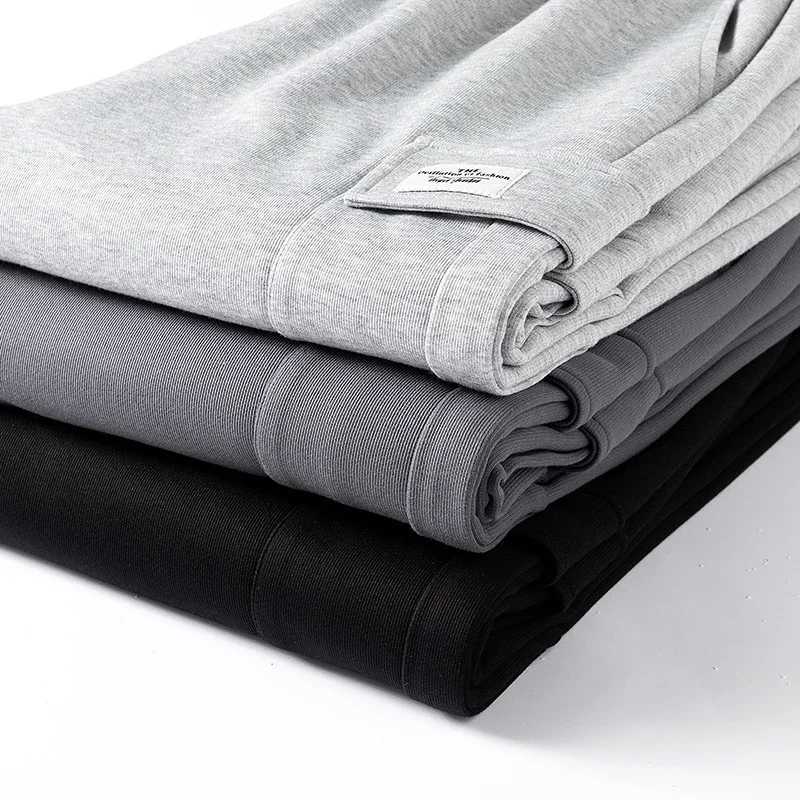 Autumn Sweatpants Cotton Men Baggy Joggers Cargo Pants Korean Neutral Breathable Loose Outdoor Solid color Wide legged Trousers J251203