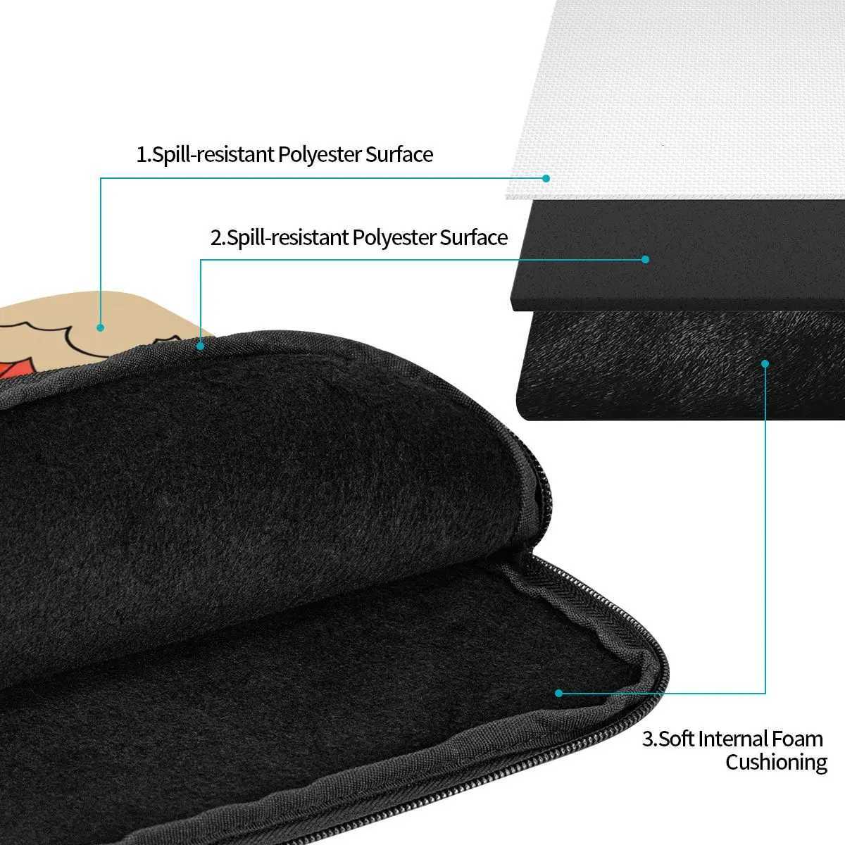 Shockproof Case 12 13 15 17 Inch Rainbow 70s Vintage Sun Laptop Sleeve Case for Macbook Air Pro INS Retro Notebook Bag CaseW251015