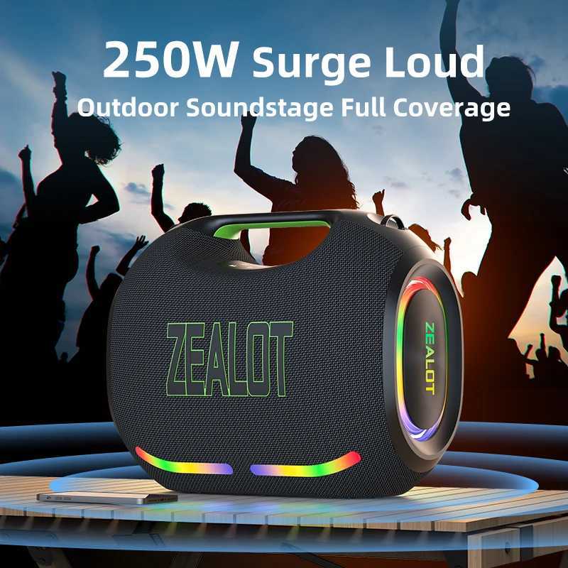 ZEALOT ZE21 250W Wireless Speaker Outdoor Portable 48000mAh Long Battery With RGB Color Lights Up To 18 Hours Of Play Time J2511161