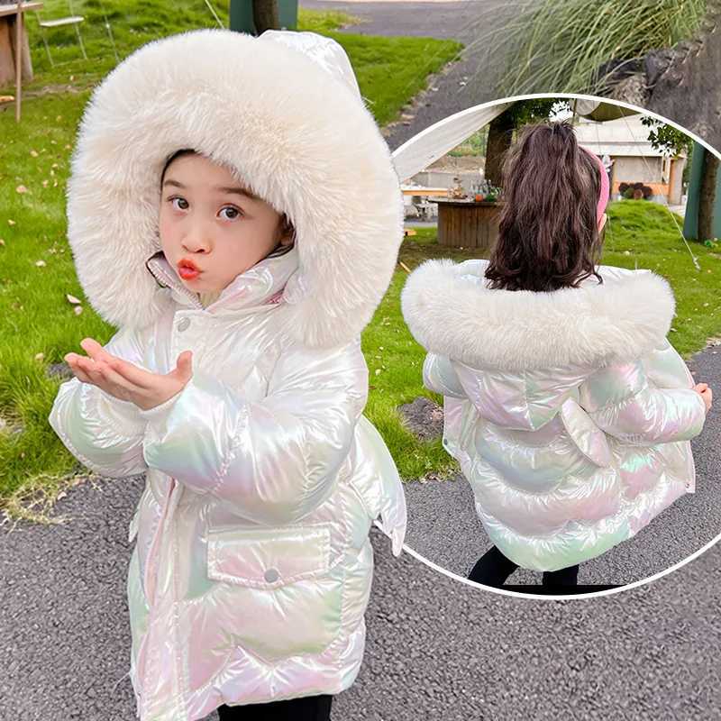 2 3 4 5 10 Years Girls Winter Jacket Cute Wings Coats For Girls Warm Hooded Parka Snowsuit Windproof Childrens Winter ClothingT251016