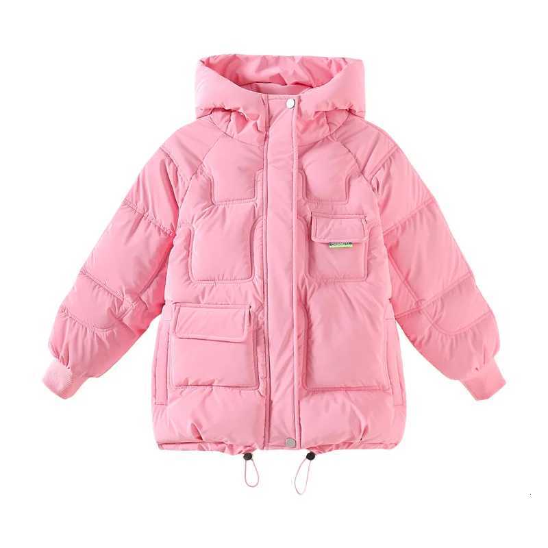 Girls Coat Jacket Cotton OuterwearWindbreak 2023 Pink Thicken Velvet Winter Warm Plus Size Childrens ClothingT251016