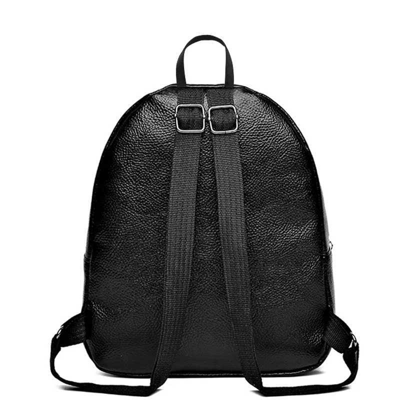Neutral style backpack for men and women made of PU material with small dual shoulder straps suitable for travelT251016