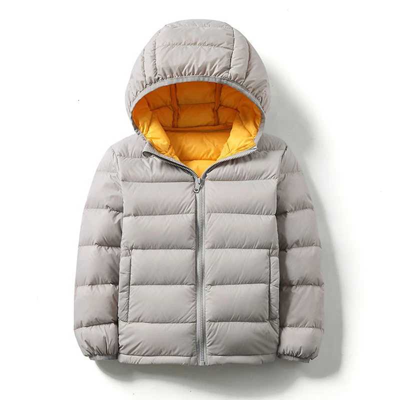 010 Kids Duck Down Jackets 2025 New Ultra Light Hooded Winter Coats for Boys Girls Portable Windproof Puffy Parkas 13T 14TT251016
