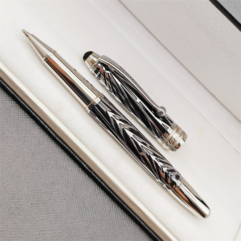 100th Anniversary Black/Red Special Edition Ballpoint/Rollerball/Fountain Pens Exquisite Carving Design 163 Writing Stationery With Series Number