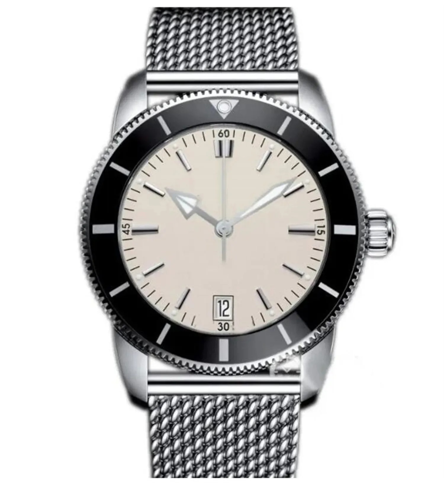 U1 Top AAA Designer Super Ocean Mechanical Watch Men Automatic Movement Rotatable Ceramic Bezel Sapphire Watch Rubber Strap Gents Sport 1884 Wristwatc