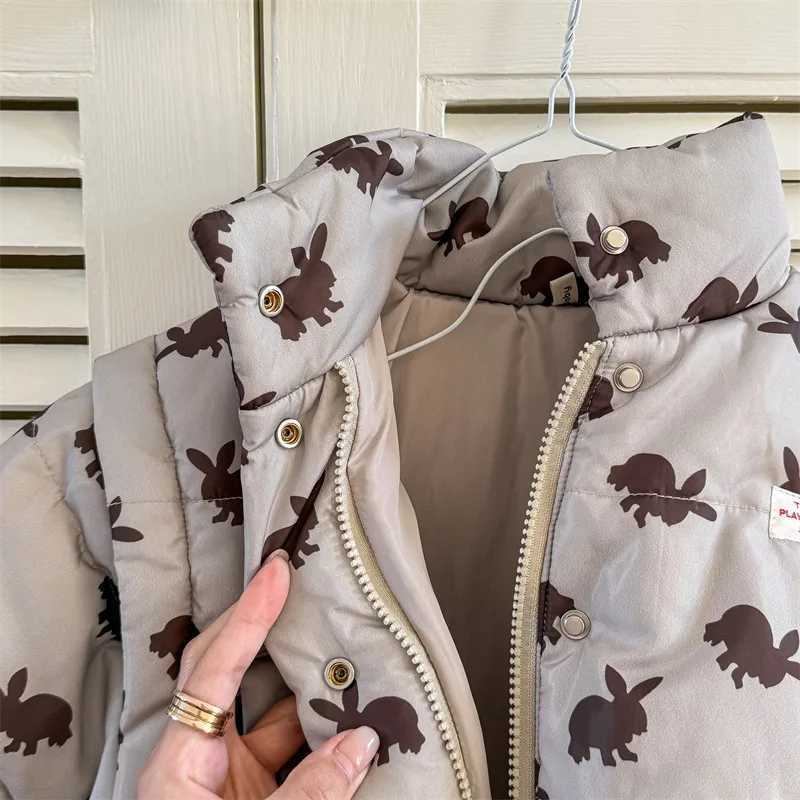 Winter Baby Long Sleeve Zipper Coat Cartoon Print Warm Girls Jacket Boys Thicken Outerwear Children Casual Clothing Kids ClothesT251016