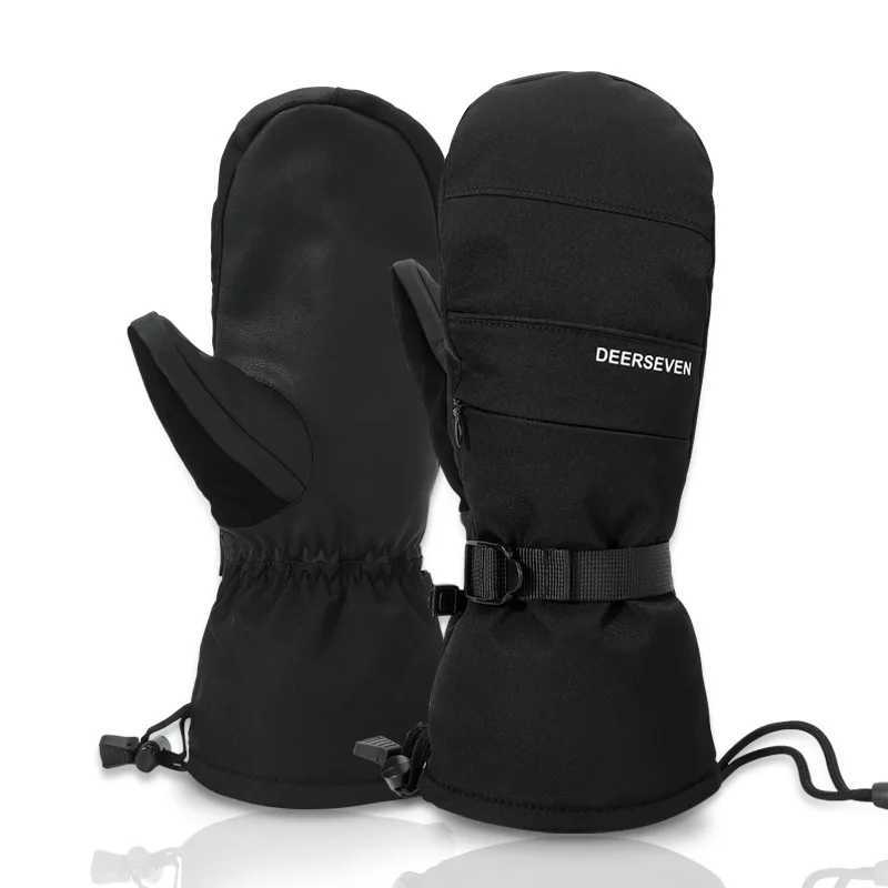 Winter Men Women Ski Mittens Windproof Warm Waterproof TouchScreen Fleece Nonslip Snowboard Snowmobile Cycling Skiing Gloves Y251015