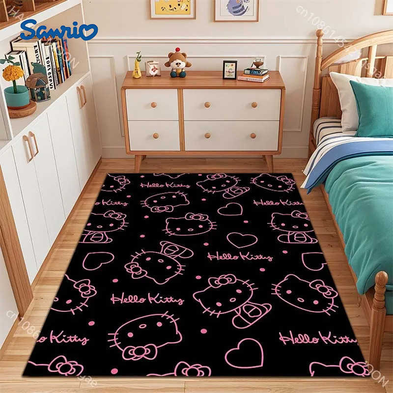 Sanrio Kawaii Hello Kitty Print Carpet for Bed Room Home Decor Childrens Crawling Mat Doormat Living Room Rugs Sofa Floor Mat L251016