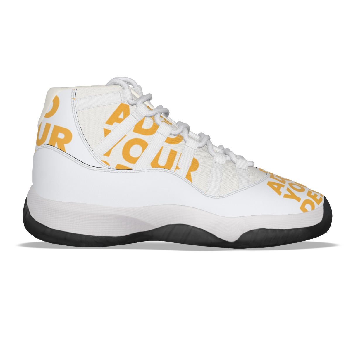 DHgatepod Men's High Top Basketball Shoes | PU & Canvas Upper | Non-Slip Rubber Sole | All Season Sports & Casual Wear