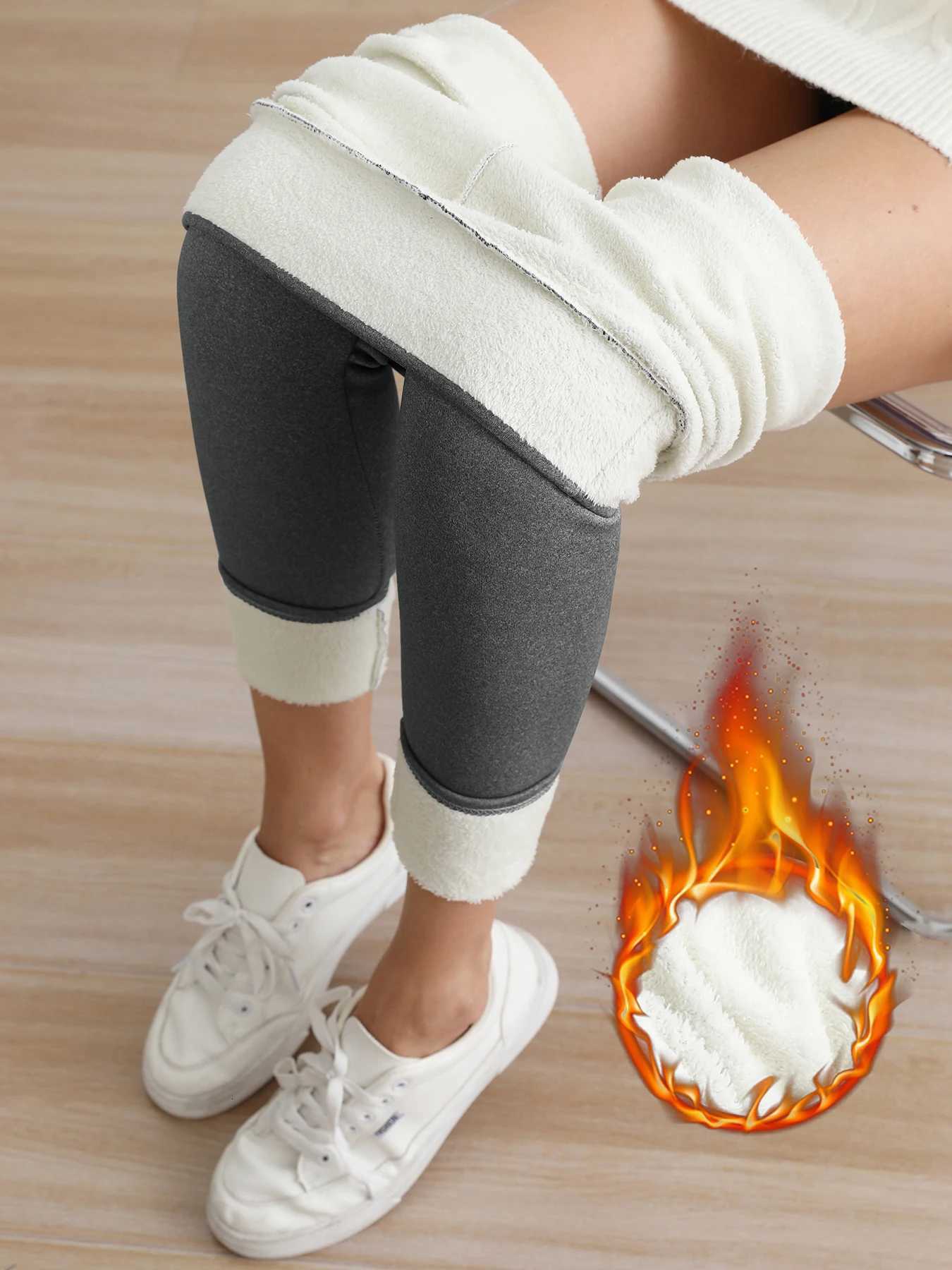 Winter Women Velvet Leggings Fleece Lined Velvet Keep Warm High Waist Pants Women Solid Comfortable Thermal LeggingsT251016