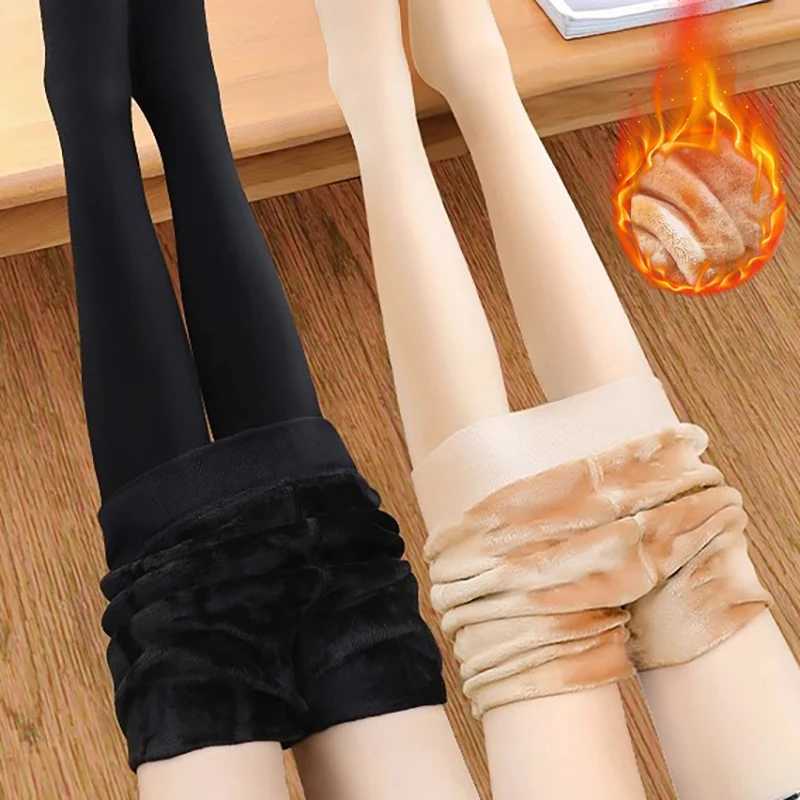 Winter Warm Pantyhose Woman Fleece Warm Thicken Thermal Tights Sexy Stockings Slim Elastic Velvet Pantyhose Female LeggingsT251016