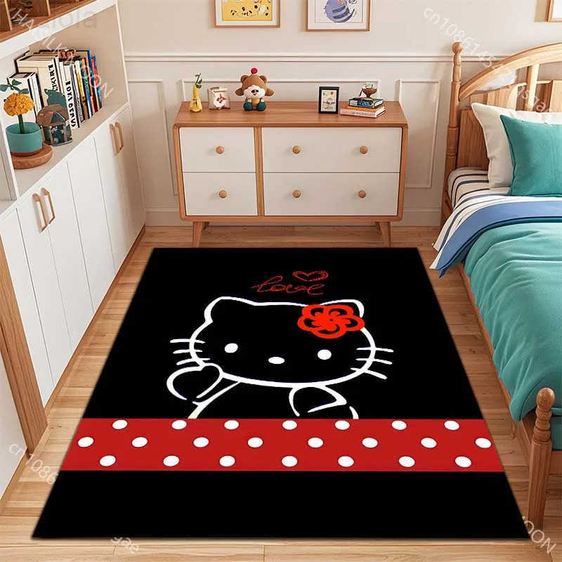 Sanrio Kawaii Hello Kitty Print Carpet for Bed Room Home Decor Childrens Crawling Mat Doormat Living Room Rugs Sofa Floor Mat L251016
